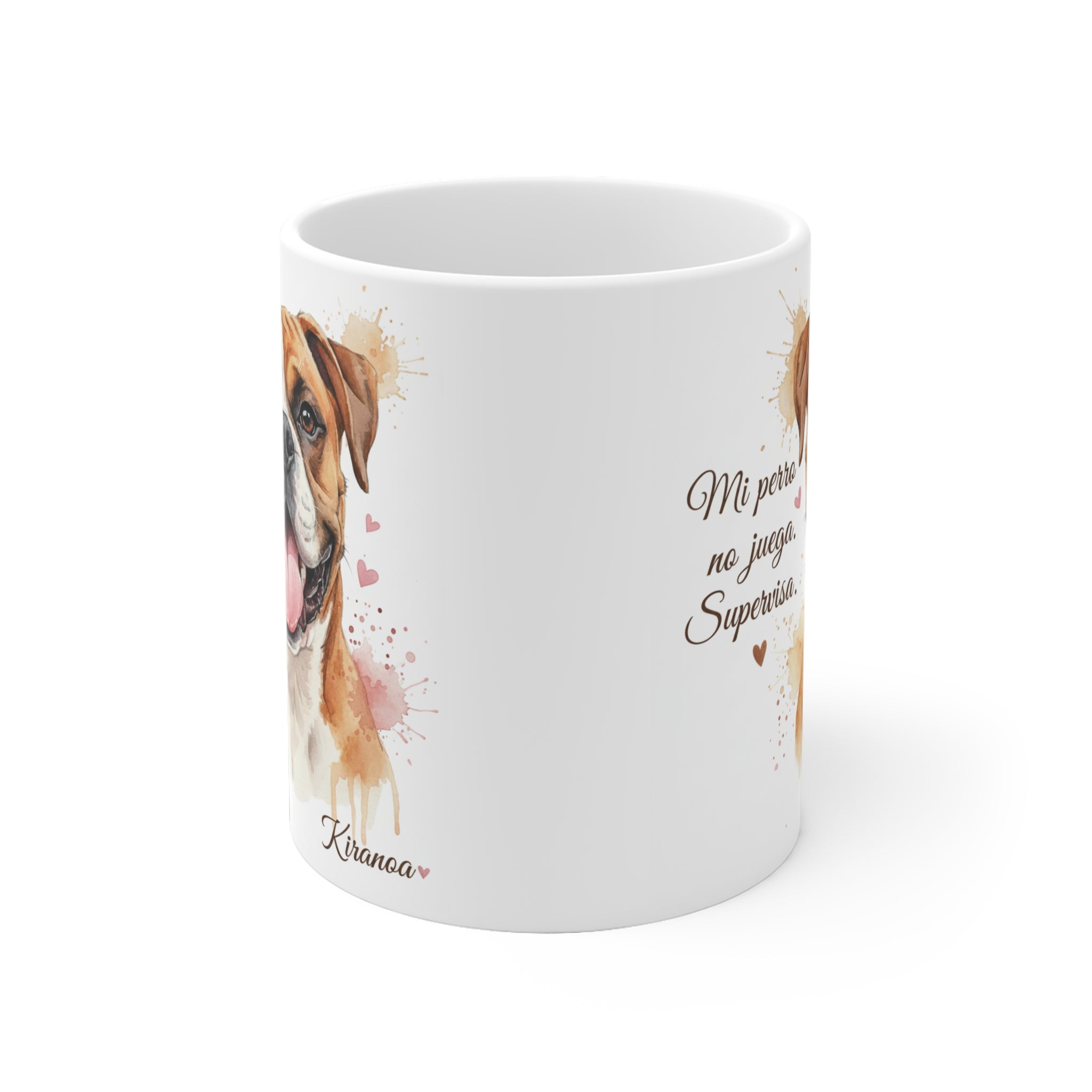 Taza Boxer lateral — cerámica 325 ml — Kiranoa