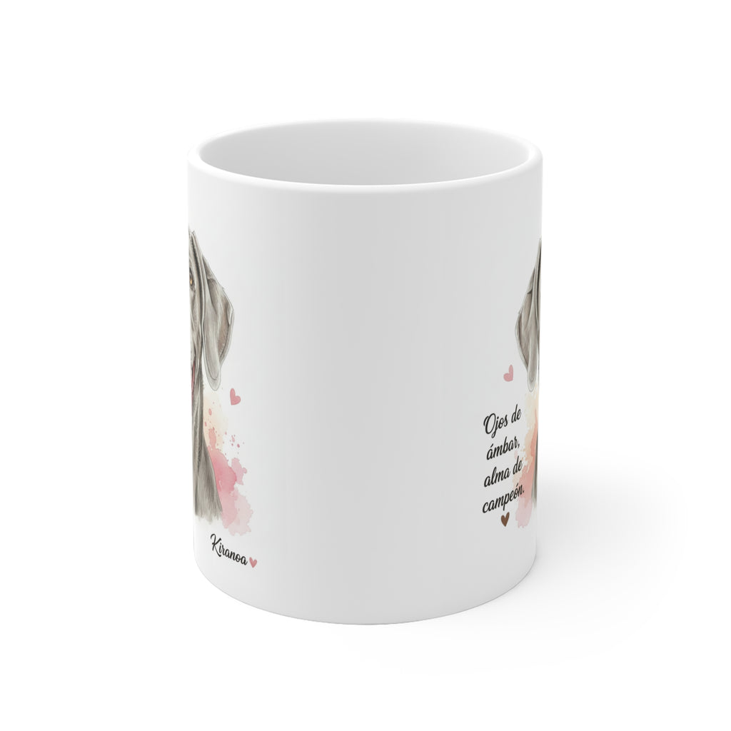 Taza Weimaraner | Ojos de ámbar alma de campeón