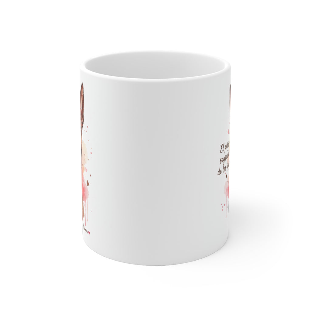 Taza cerámica Perro Sin Pelo del Perú 325 ml – vista lateral 