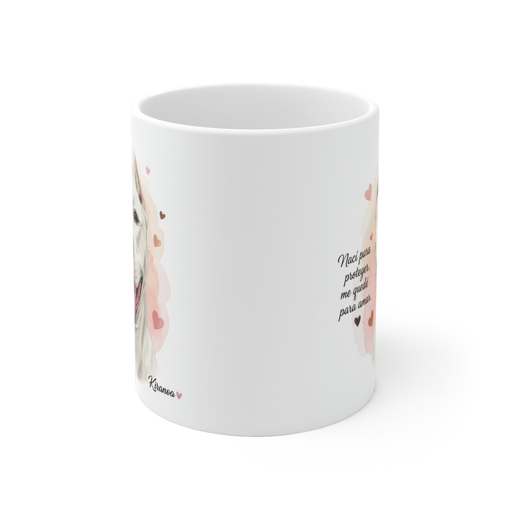 Taza cerámica Dogo Argentino 325 ml – vista lateral 