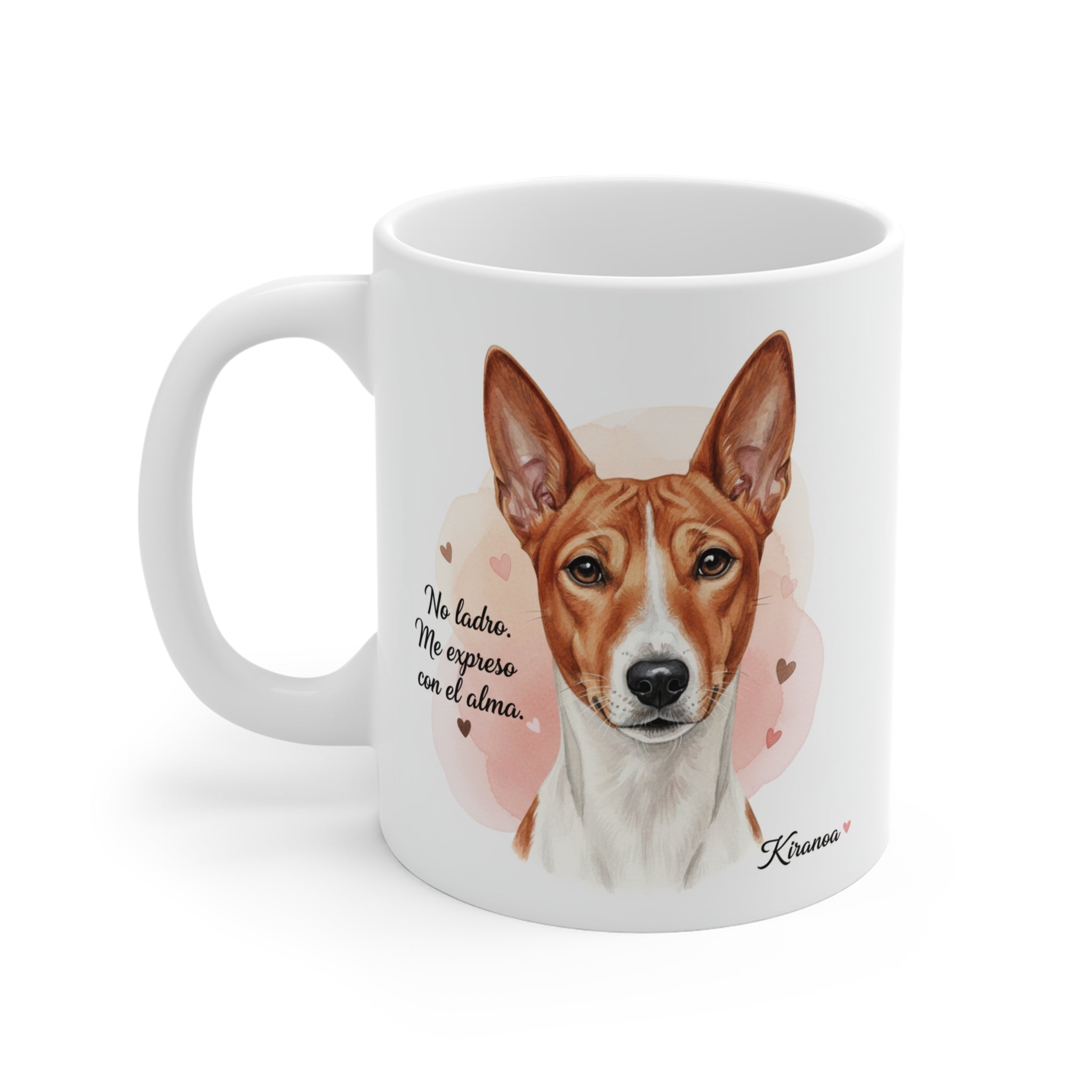 Taza Basenji | No ladro me expreso con el alma