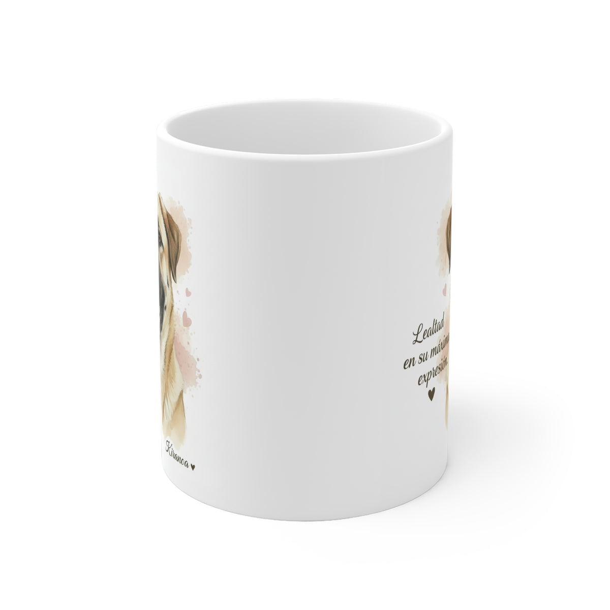 Taza cerámica Kangal 325 ml – vista lateral