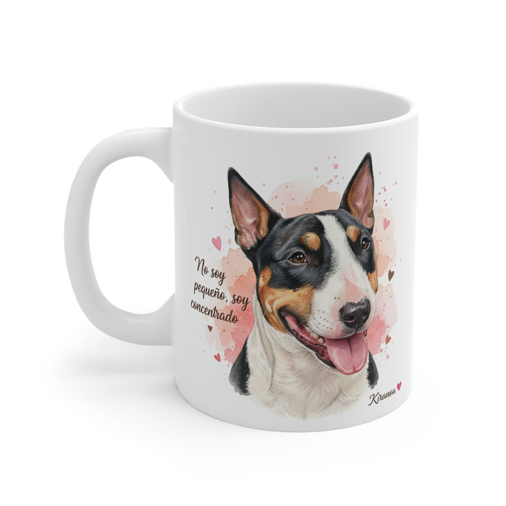 Taza cerámica Bull Terrier Miniatura con diseño impreso en ambas caras – vista trasera