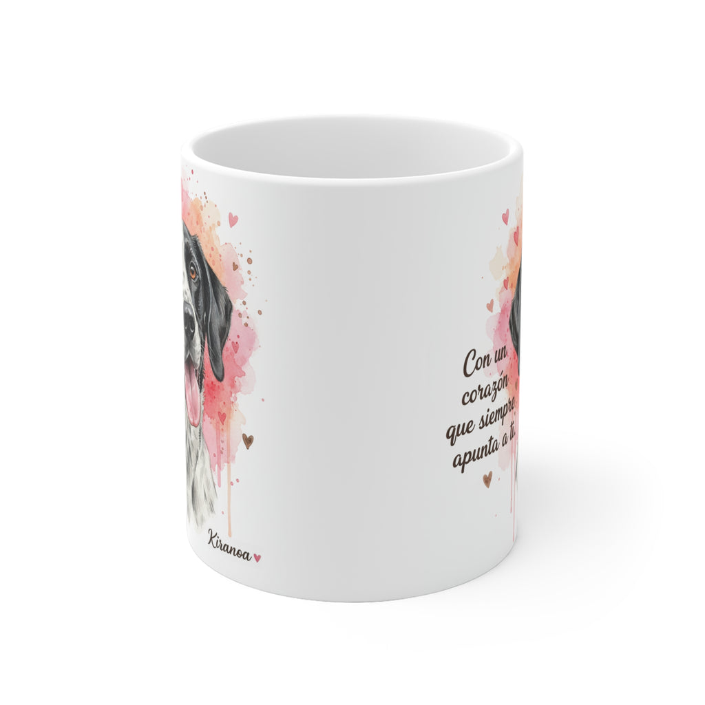 Taza Pointer Inglés | Con un corazón que siempre apunta a ti