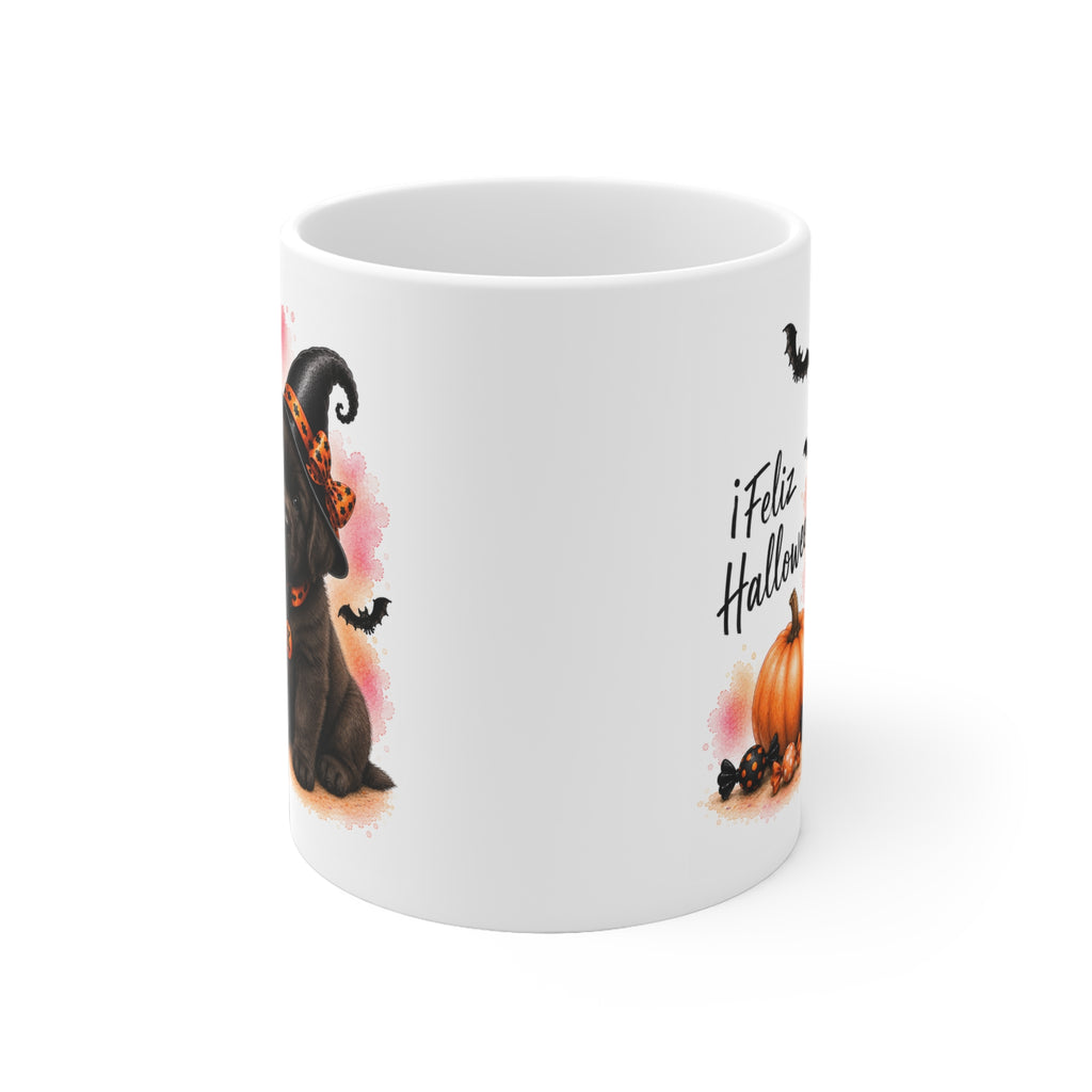 Taza cerámica Terranova 325 ml edición Halloween vista lateral Kiranoa