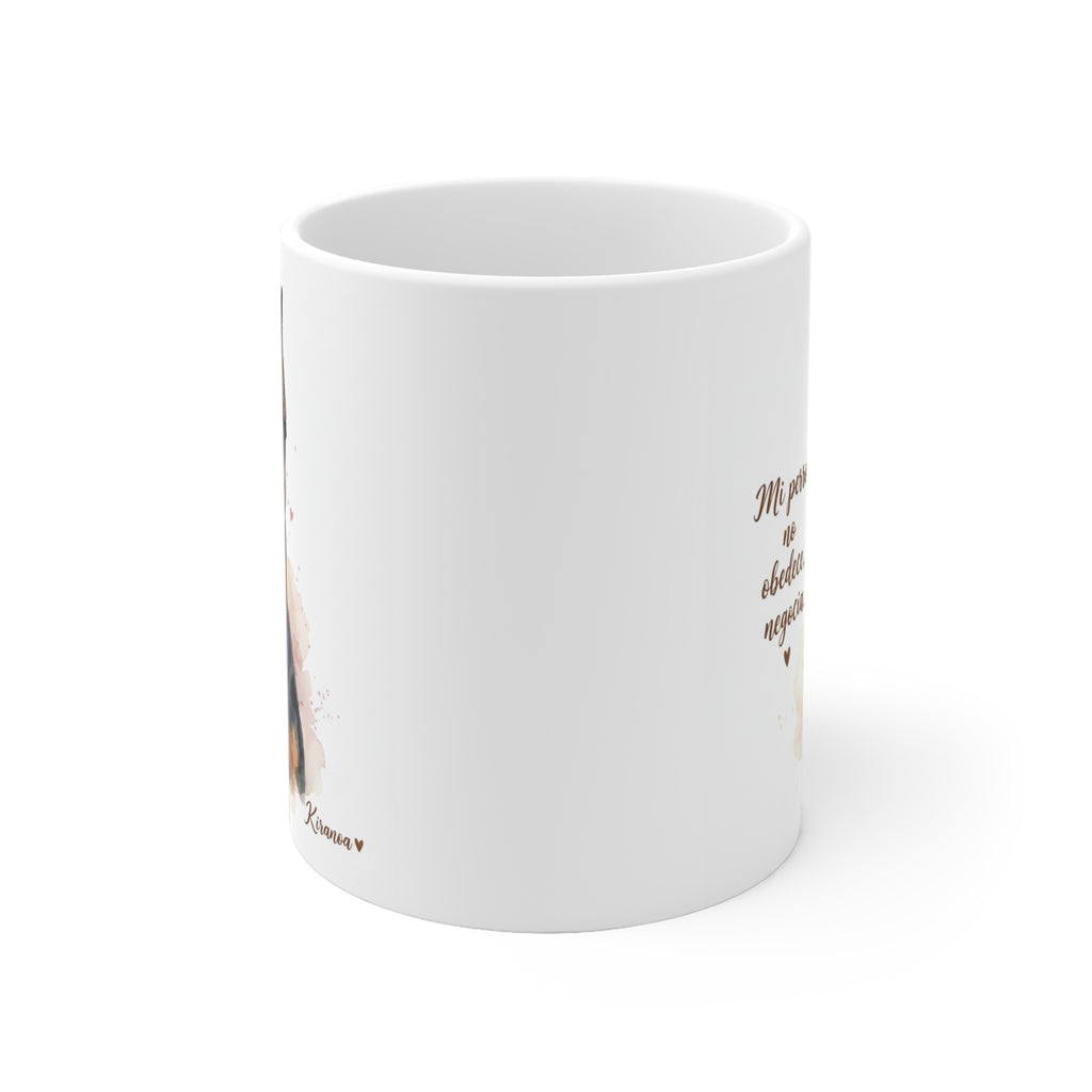Taza cerámica Dóberman 325 ml – vista lateral