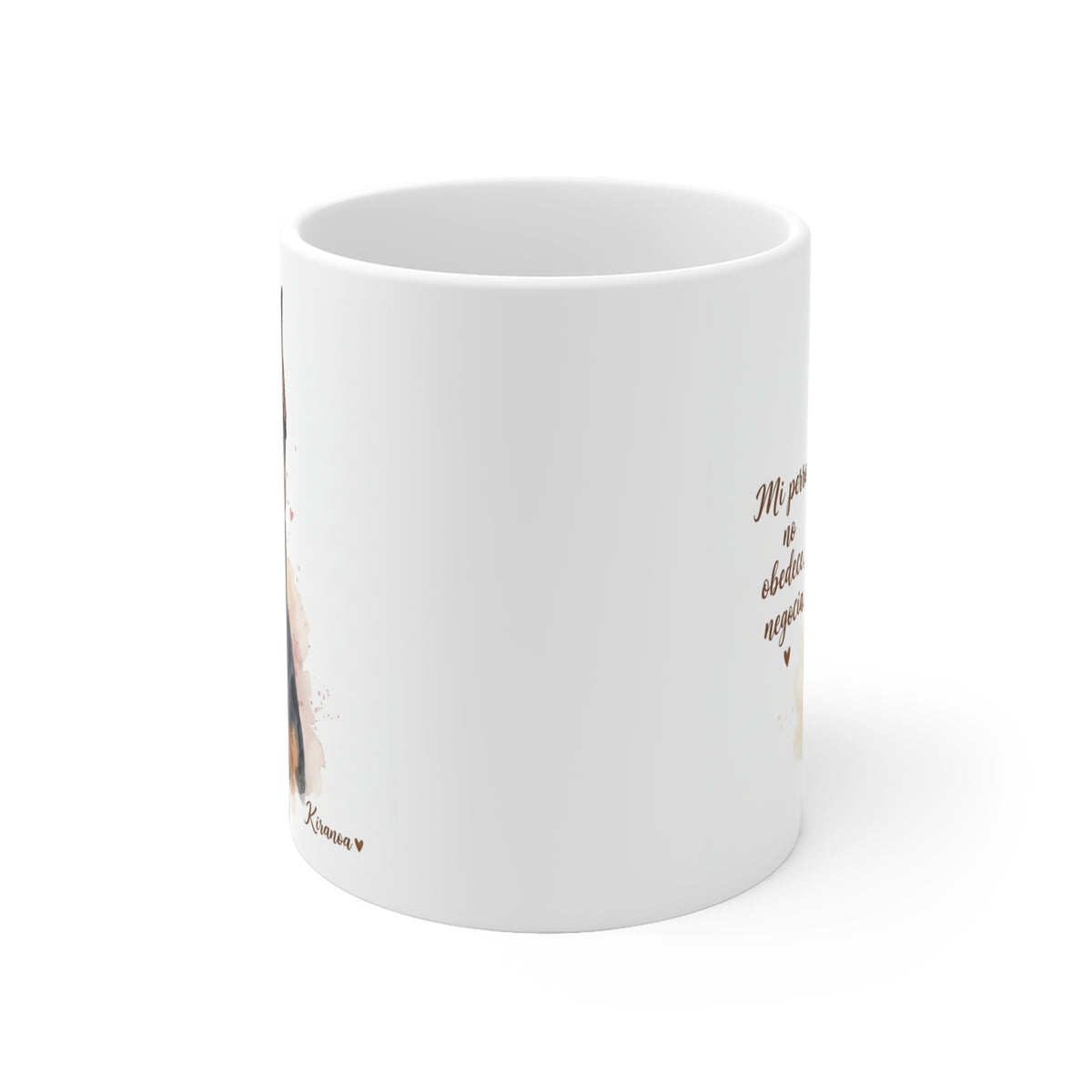 Taza cerámica Dóberman 325 ml – vista lateral