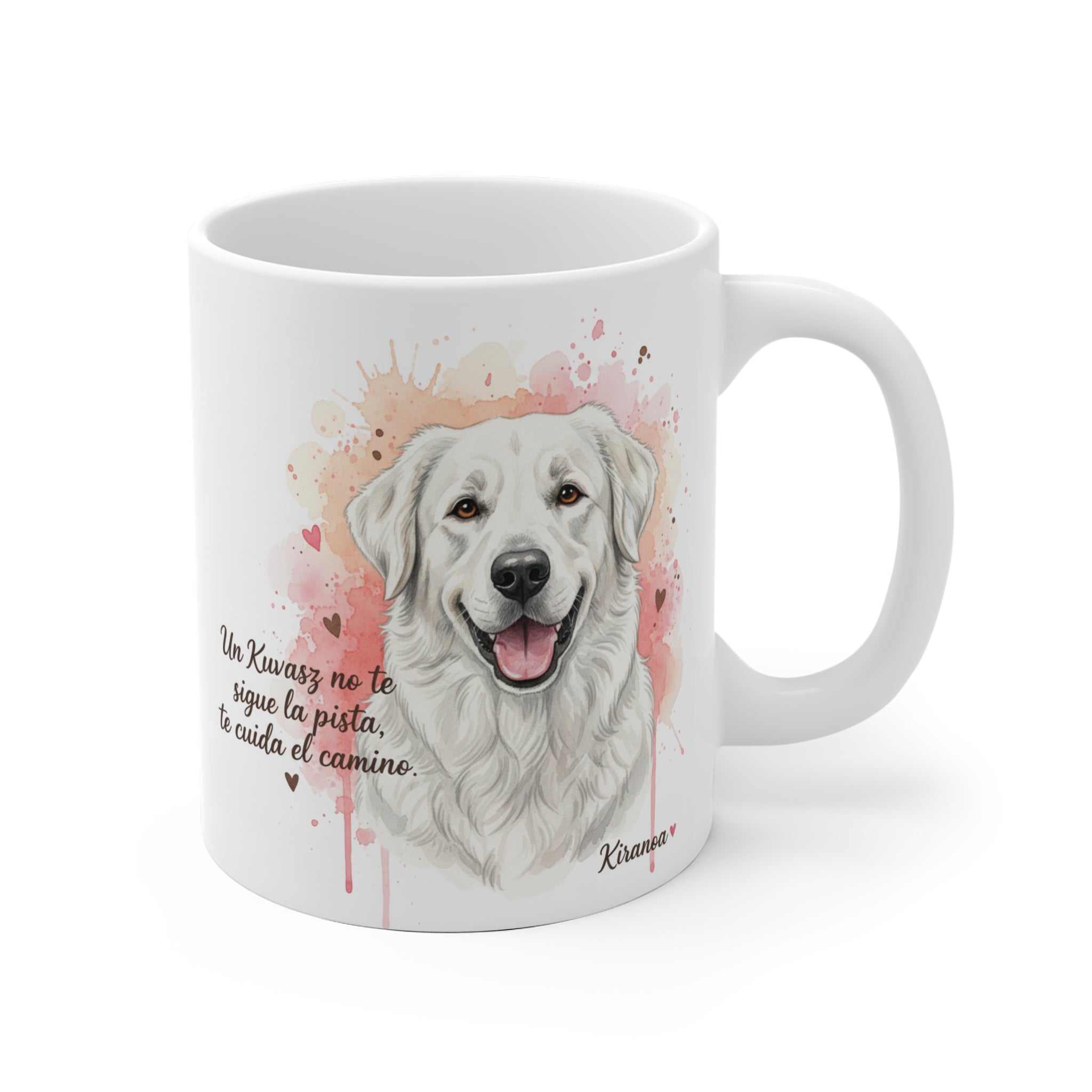 Taza Kuvasz | Un Kuvasz no te sigue la pista te cuida el camino