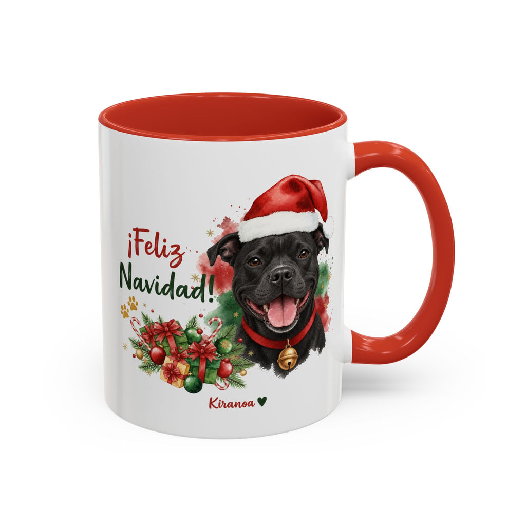 Taza Navideña Pit Bull Terrier APBT | ¡Feliz Navidad!
