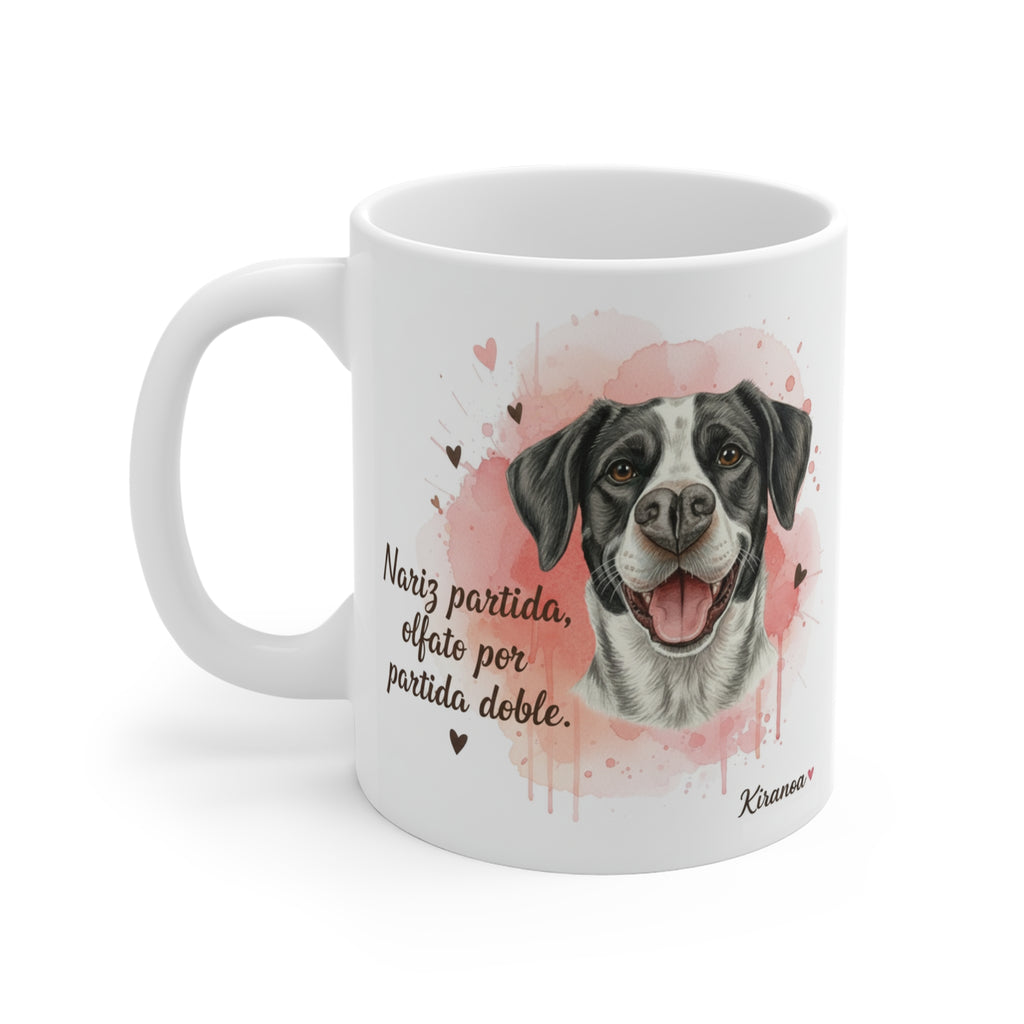 Taza cerámica Pachón Navarro con diseño impreso en ambas caras – vista trasera