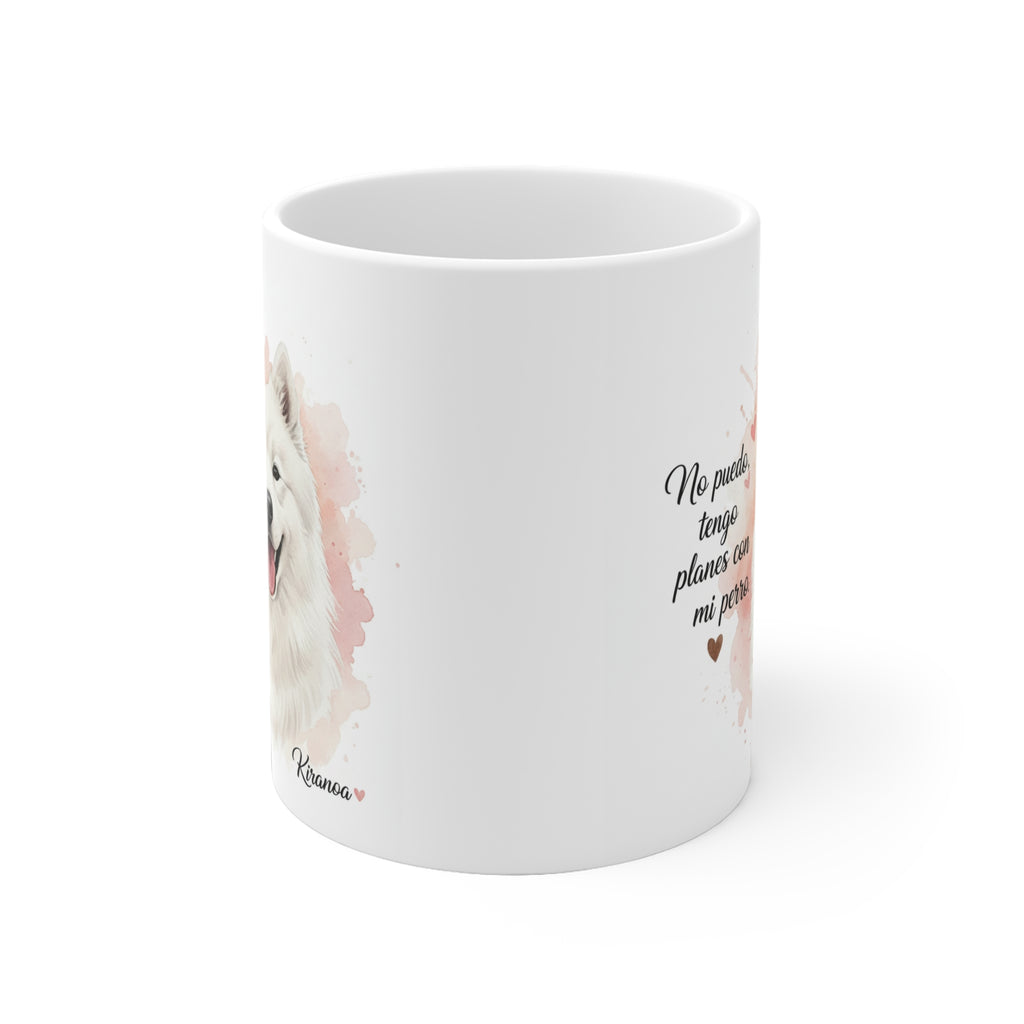 Taza cerámica Samoyedo 325 ml – vista lateral