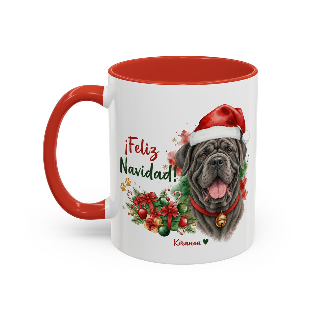 Taza Navideña Mastín Napolitano | ¡Feliz Navidad!
