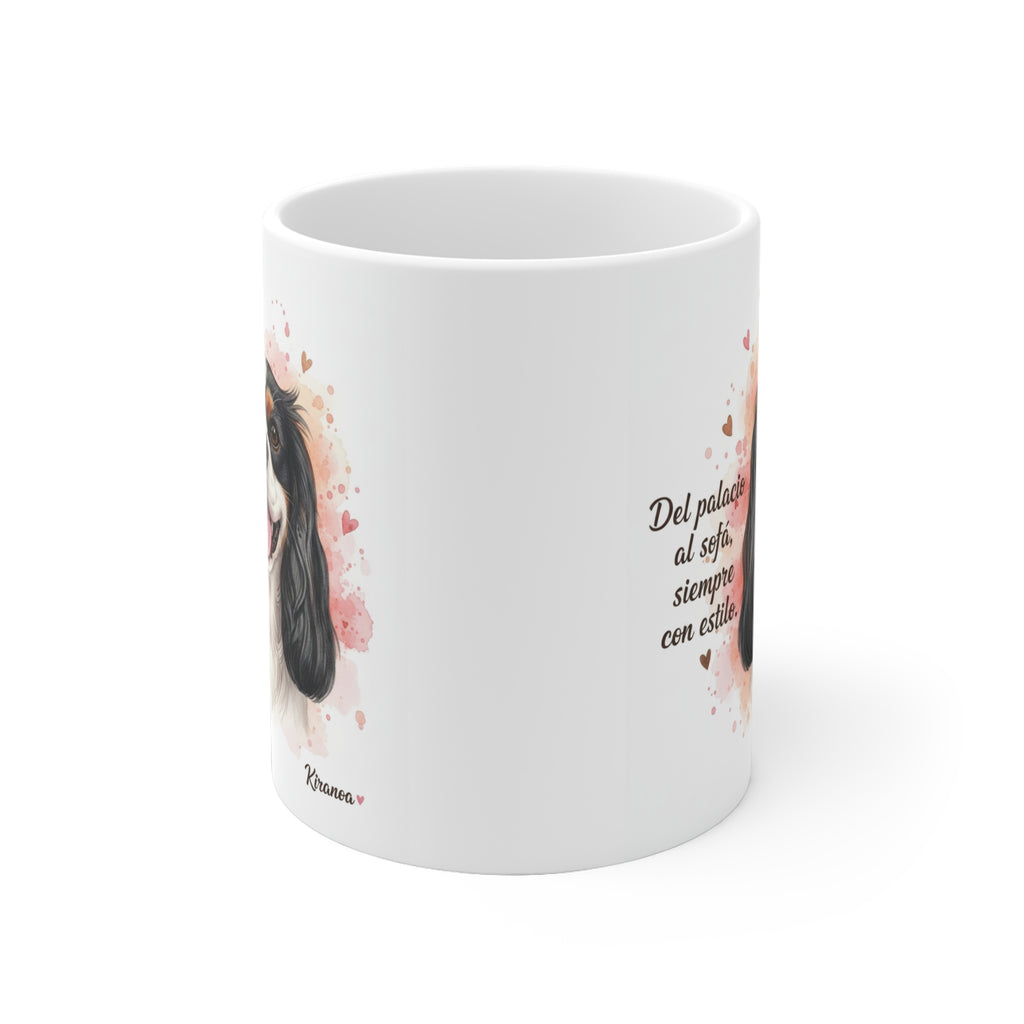 Taza cerámica Cavalier King Charles Spaniel 325 ml – vista lateral