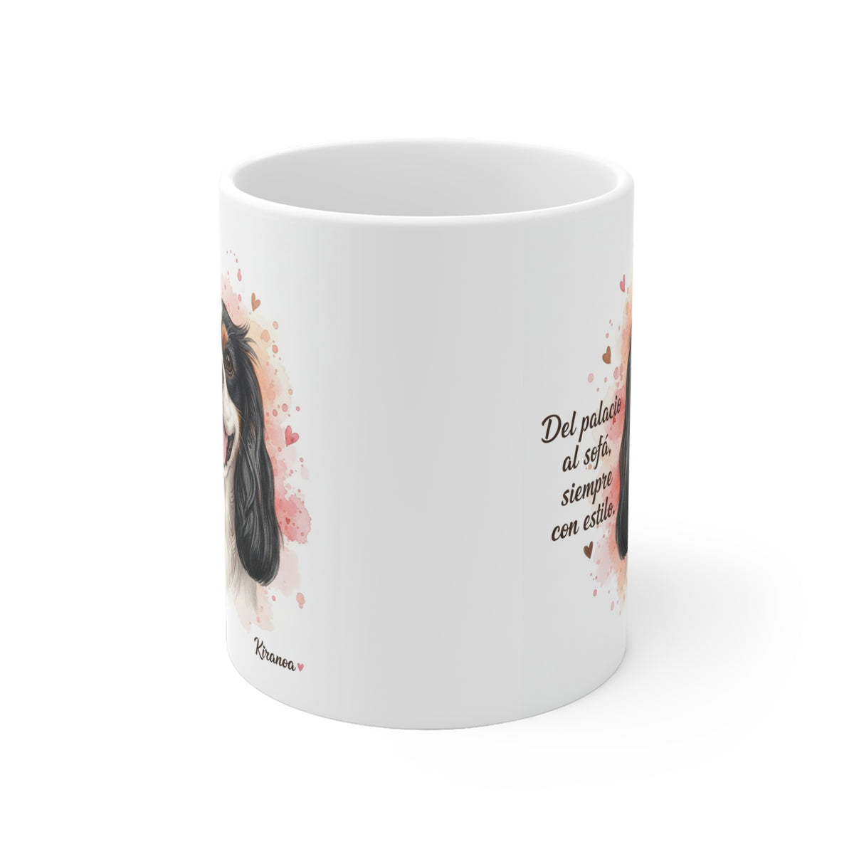 Taza cerámica Cavalier King Charles Spaniel 325 ml – vista lateral