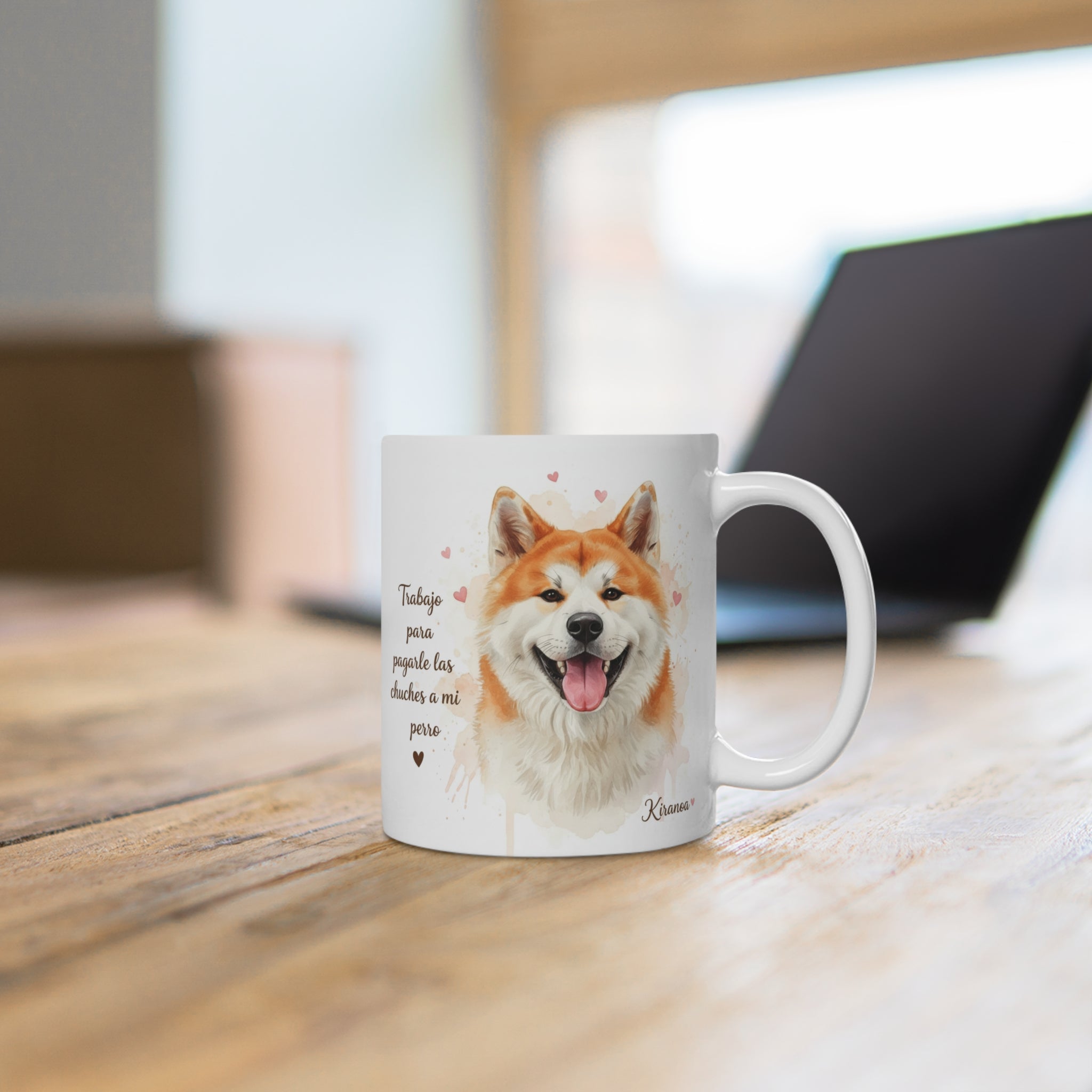 Taza Akita | Trabajo para pagarle las chuches a mi perro