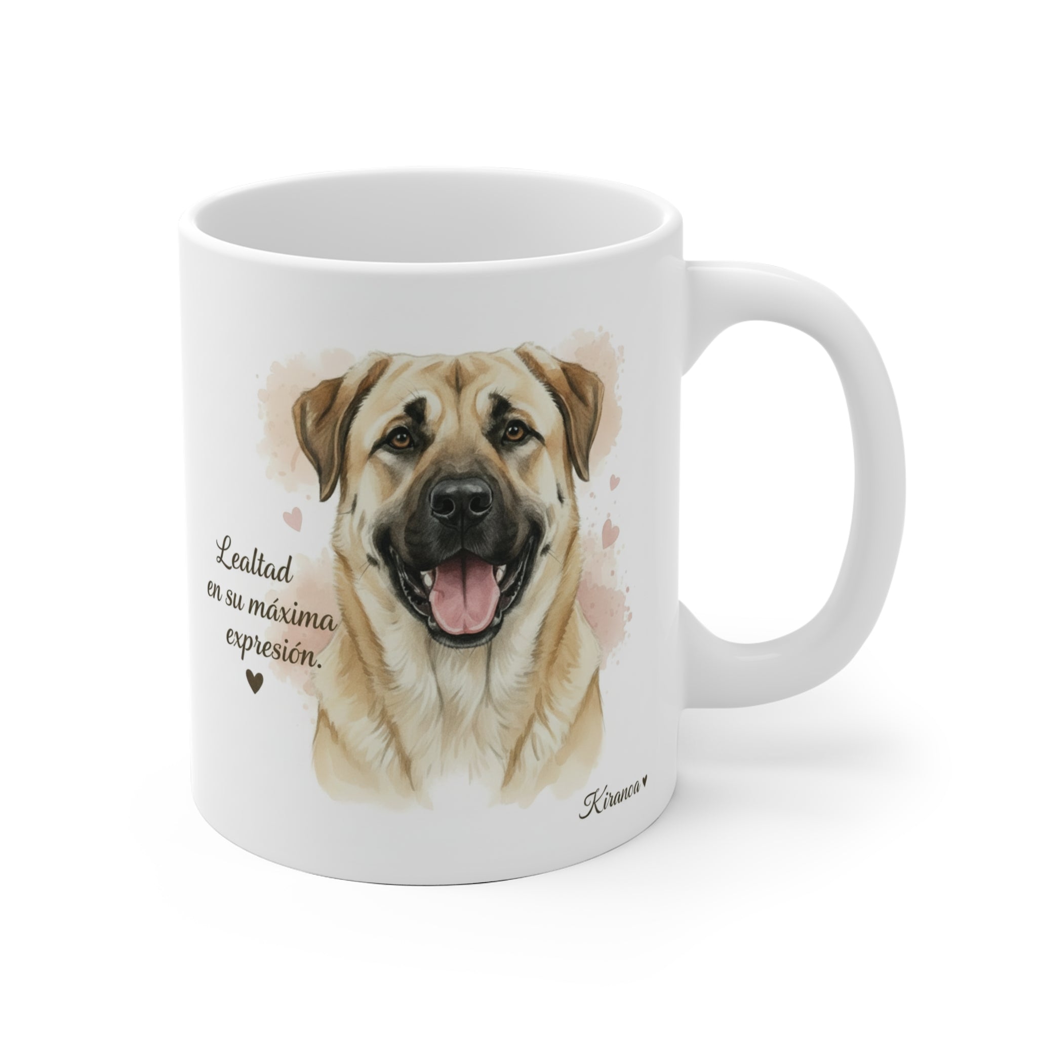 Taza Kangal con la frase Lealtad en su máxima expresión — ilustración acuarela — Kiranoa