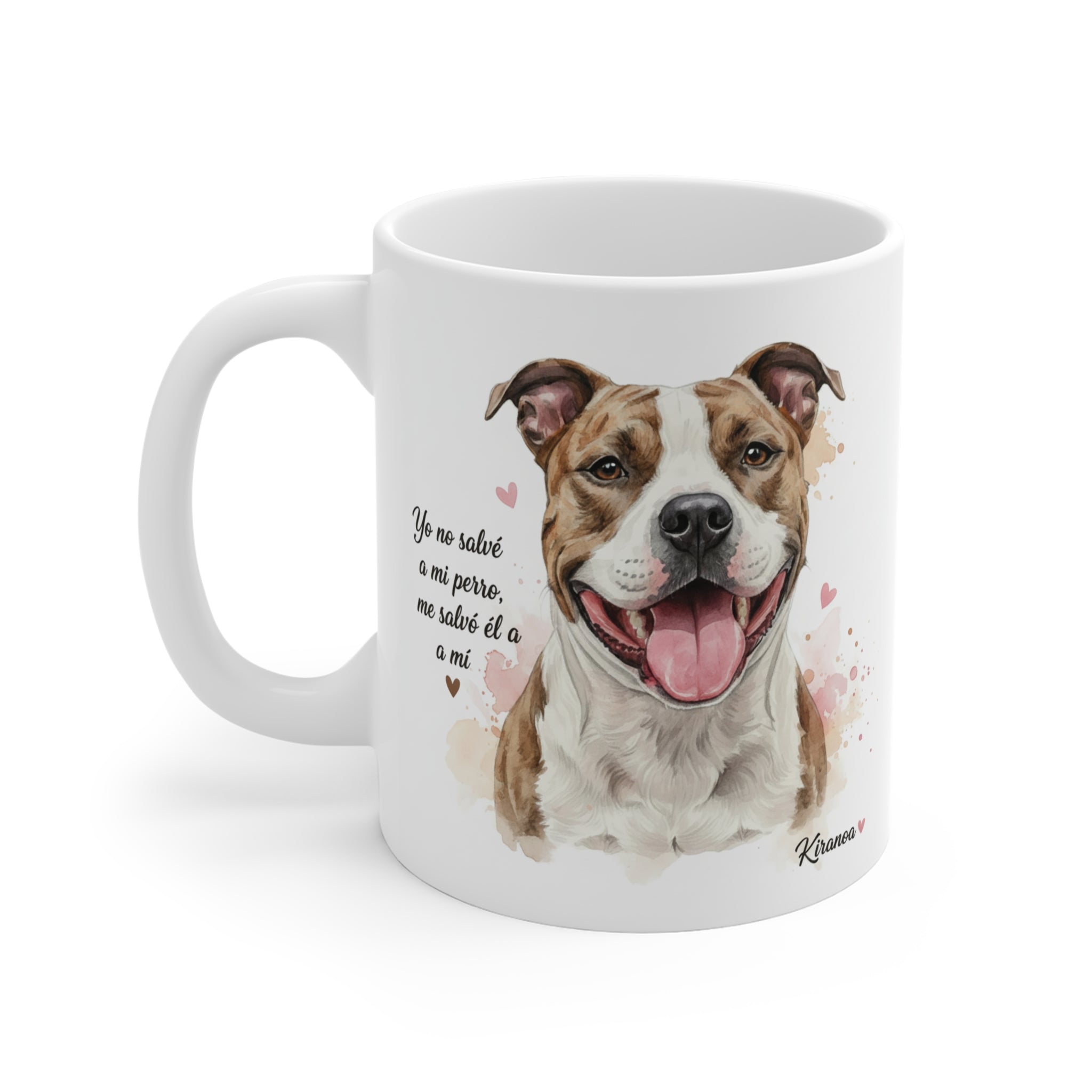 Taza American Staffordshire | Yo no salvé a mi perro me salvó él a mí