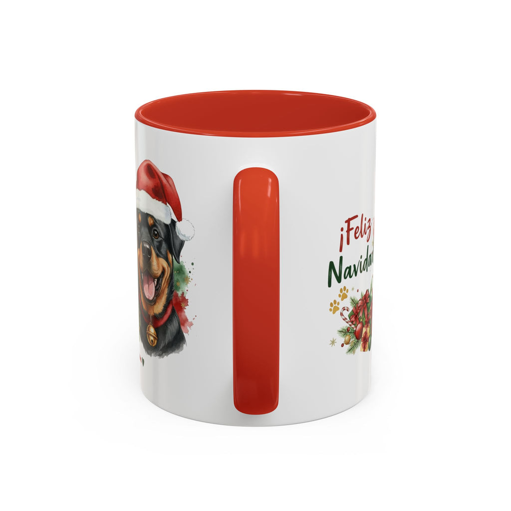 Taza Navideña Rottweiler | ¡Feliz Navidad!