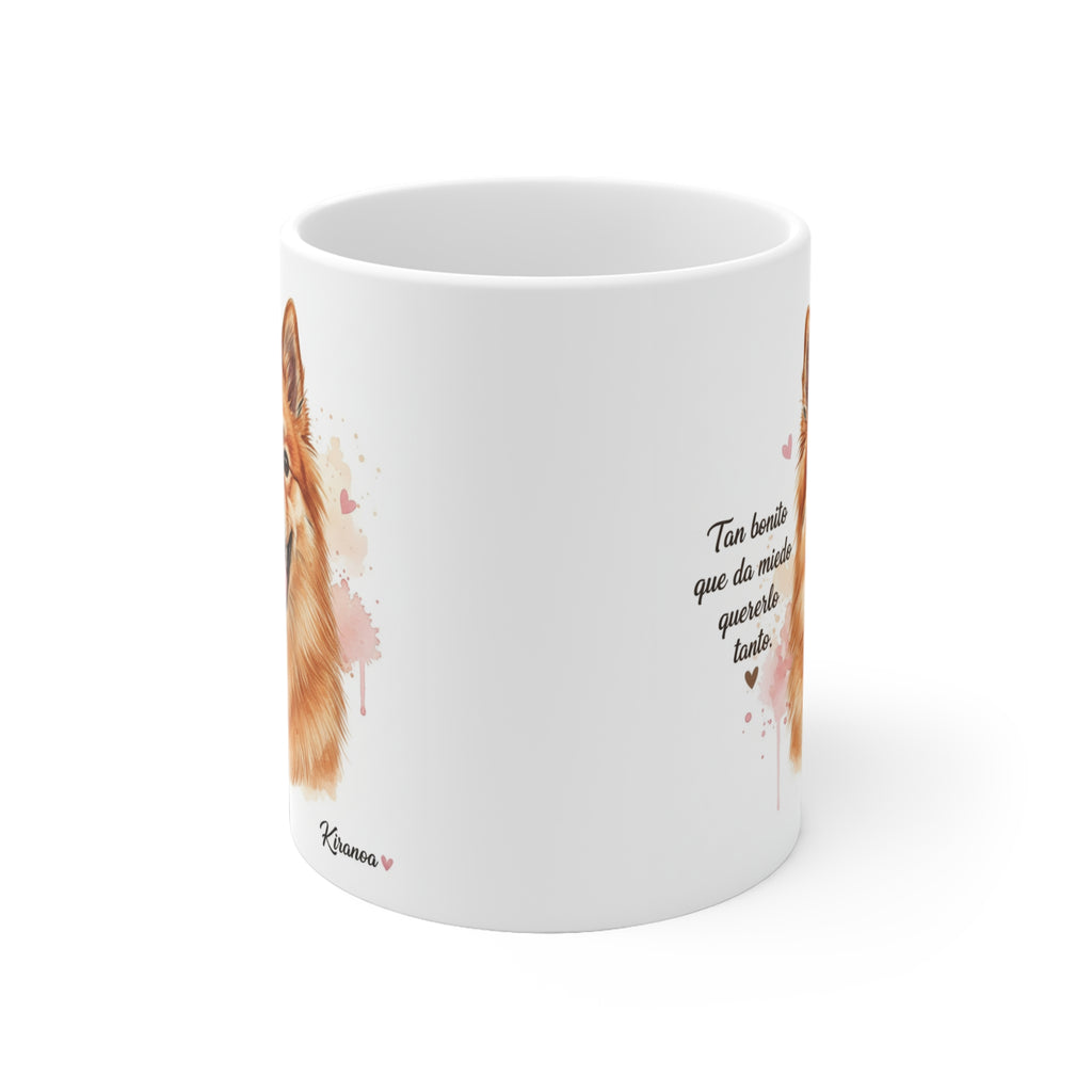 Taza cerámica Spitz Alemán 325 ml – vista lateral
