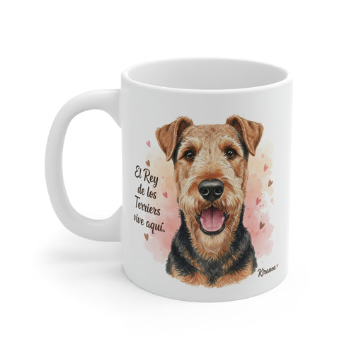 Taza Airedale Terrier | El Rey de los Terriers vive aquí