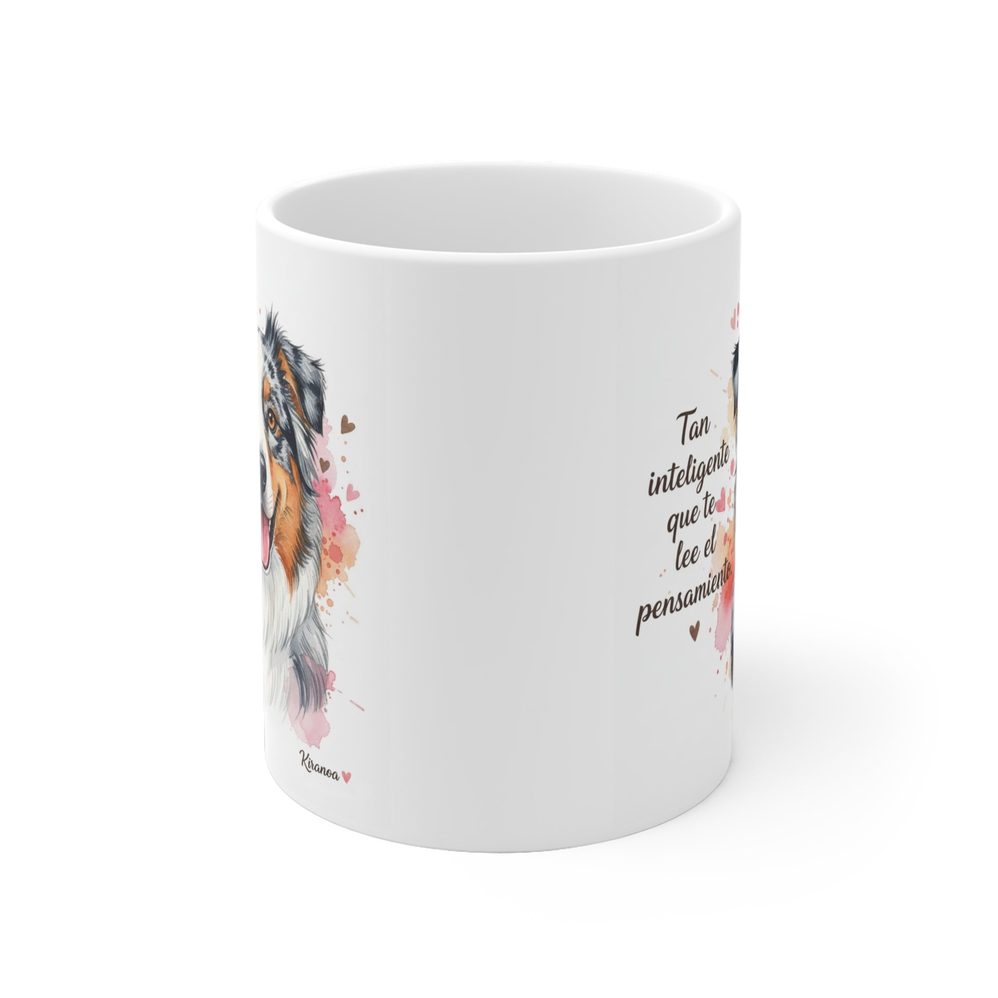Taza Pastor Australiano | Tan inteligente que te lee el pensamiento
