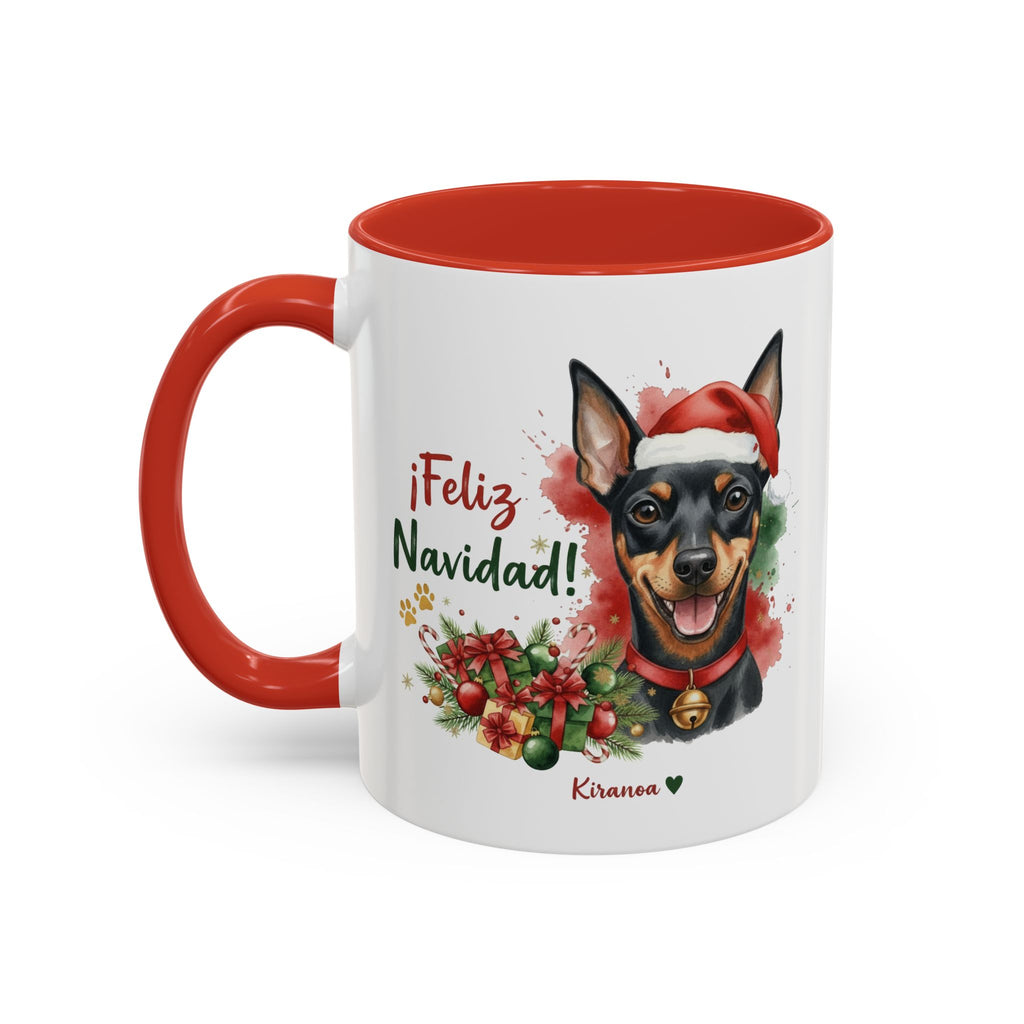Taza Navideña Pinscher Miniatura | ¡Feliz Navidad!