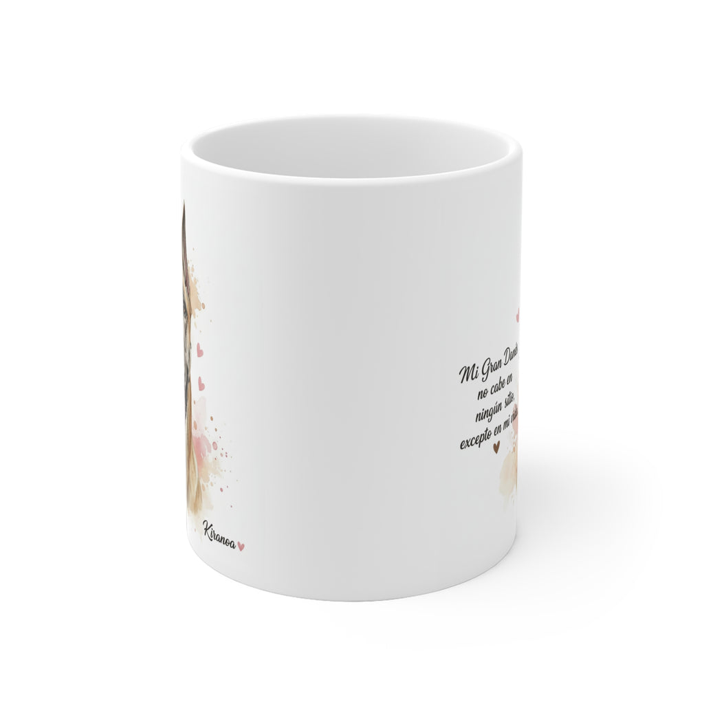 Taza cerámica Gran Danés 325 ml – vista lateral