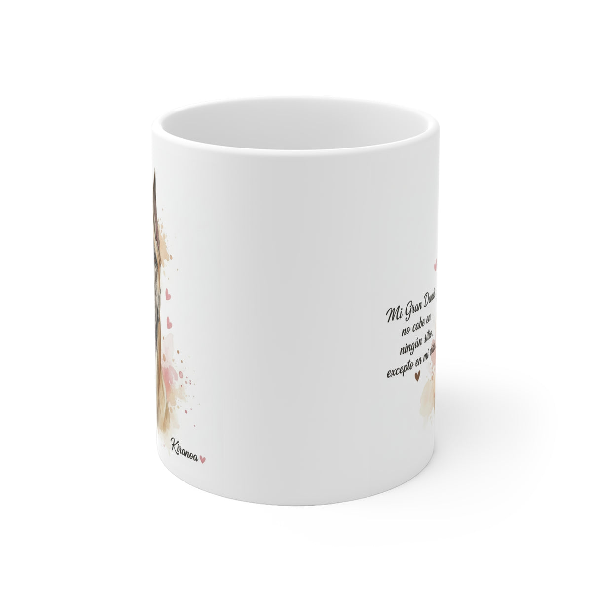 Taza cerámica Gran Danés 325 ml – vista lateral
