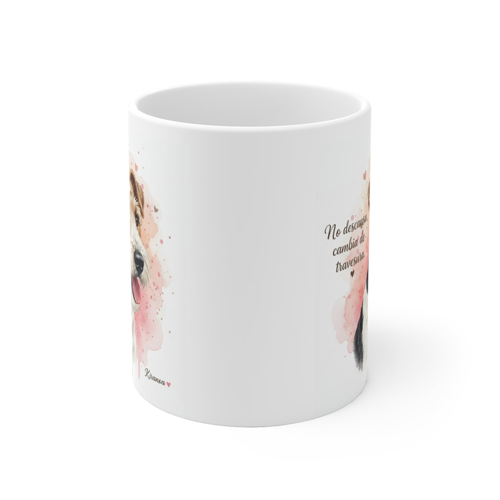 Taza cerámica Fox Terrier 325 ml – vista lateral