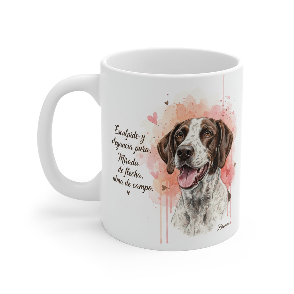 Taza Pointer Inglés | Esculpido y elegancia pura mirada de flecha alma de campo