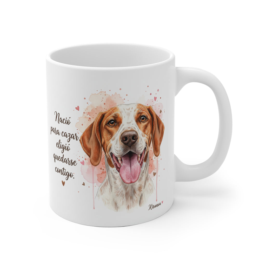 Taza Pointer Inglés | Nació para cazar eligió quedarse contigo