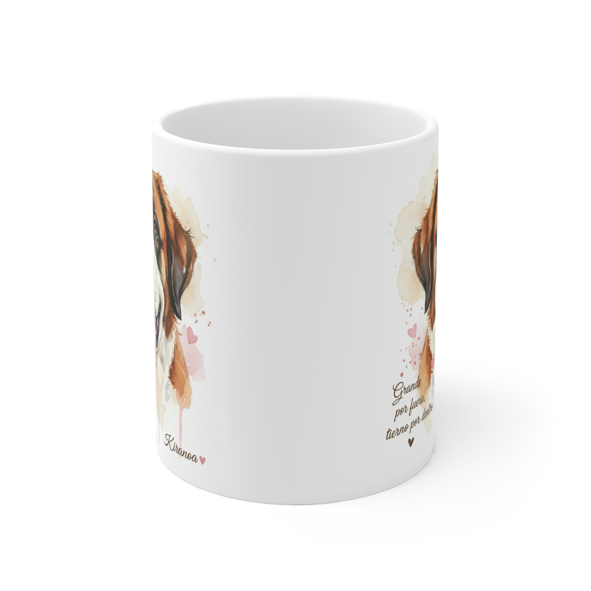 Taza cerámica San Bernardo 325 ml – vista lateral