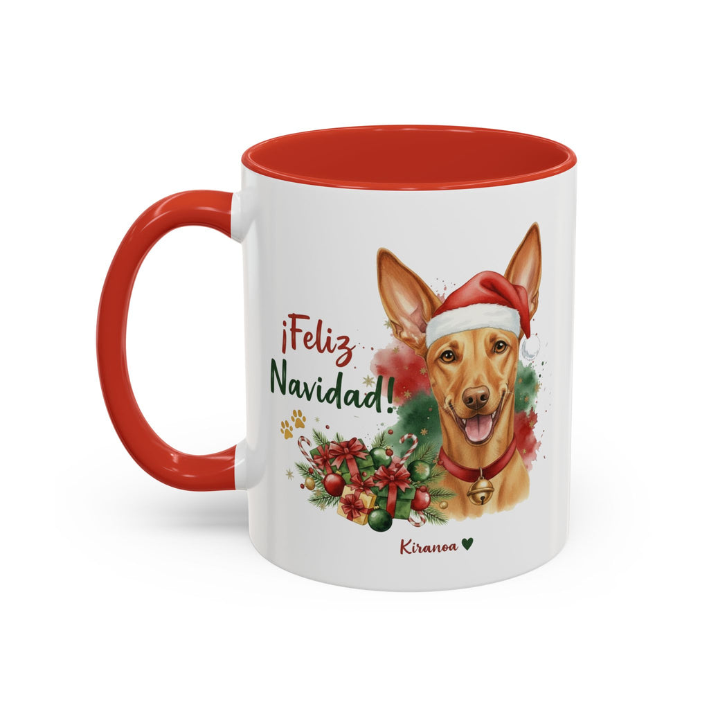 Taza Navideña Podenco Andaluz | ¡Feliz Navidad!