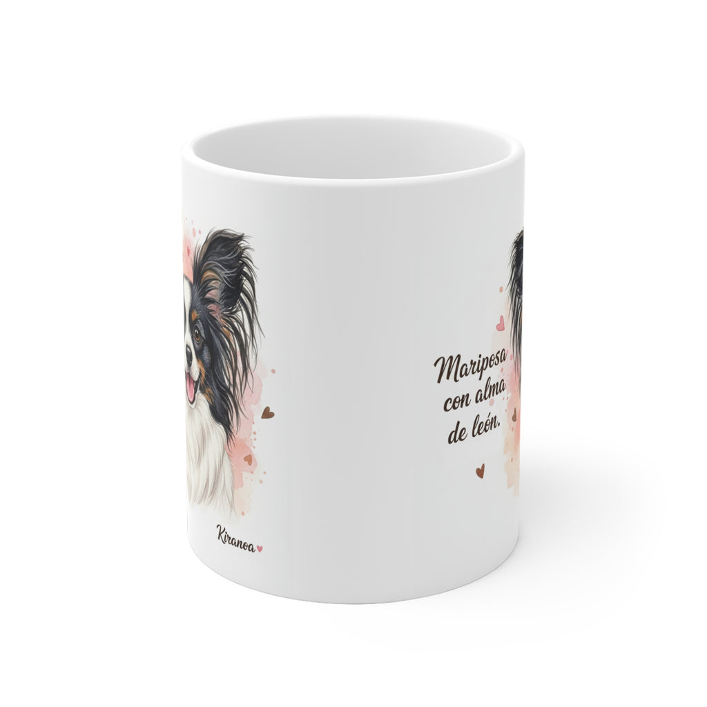 Taza Epagneul Papillón | Mariposa con alma de león