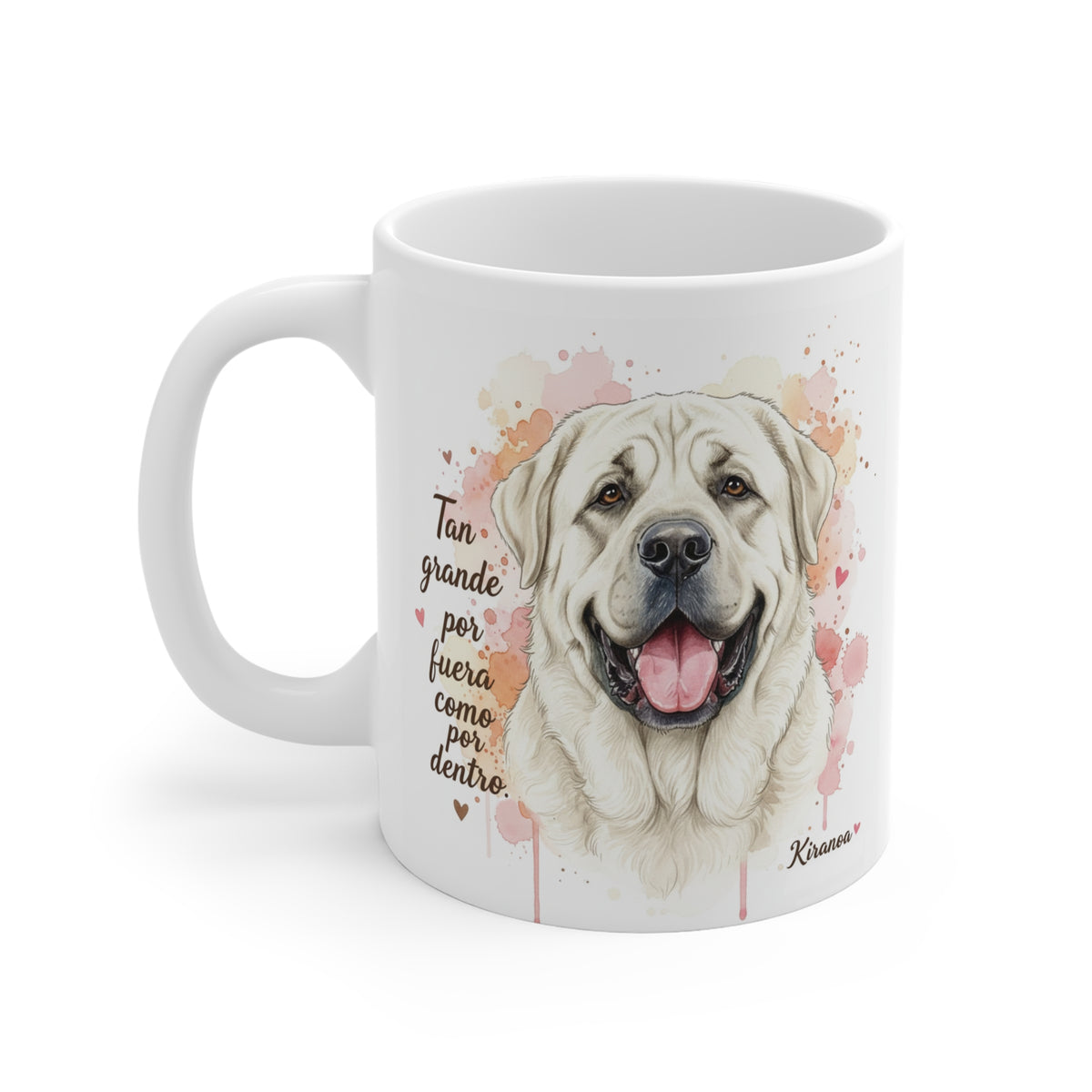 Taza cerámica Mastín Español con diseño impreso en ambas caras – vista trasera