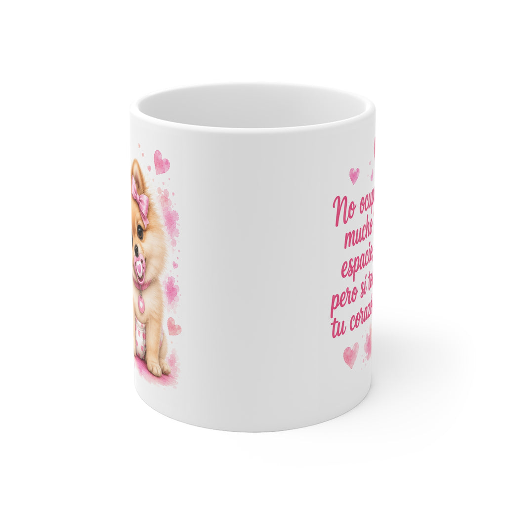 Taza cerámica Pomerania Pink 325 ml – vista lateral