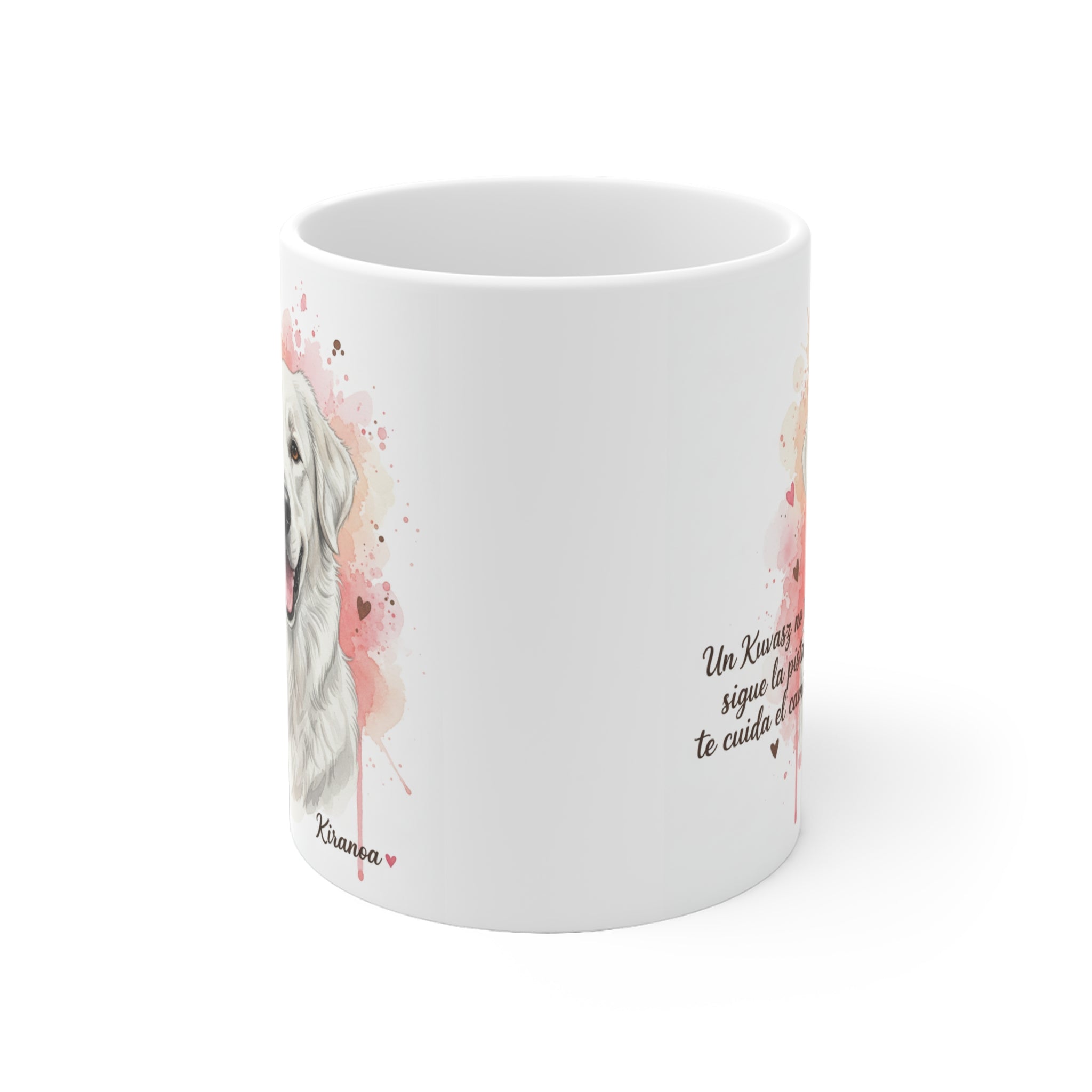 Taza Kuvasz | Un Kuvasz no te sigue la pista te cuida el camino