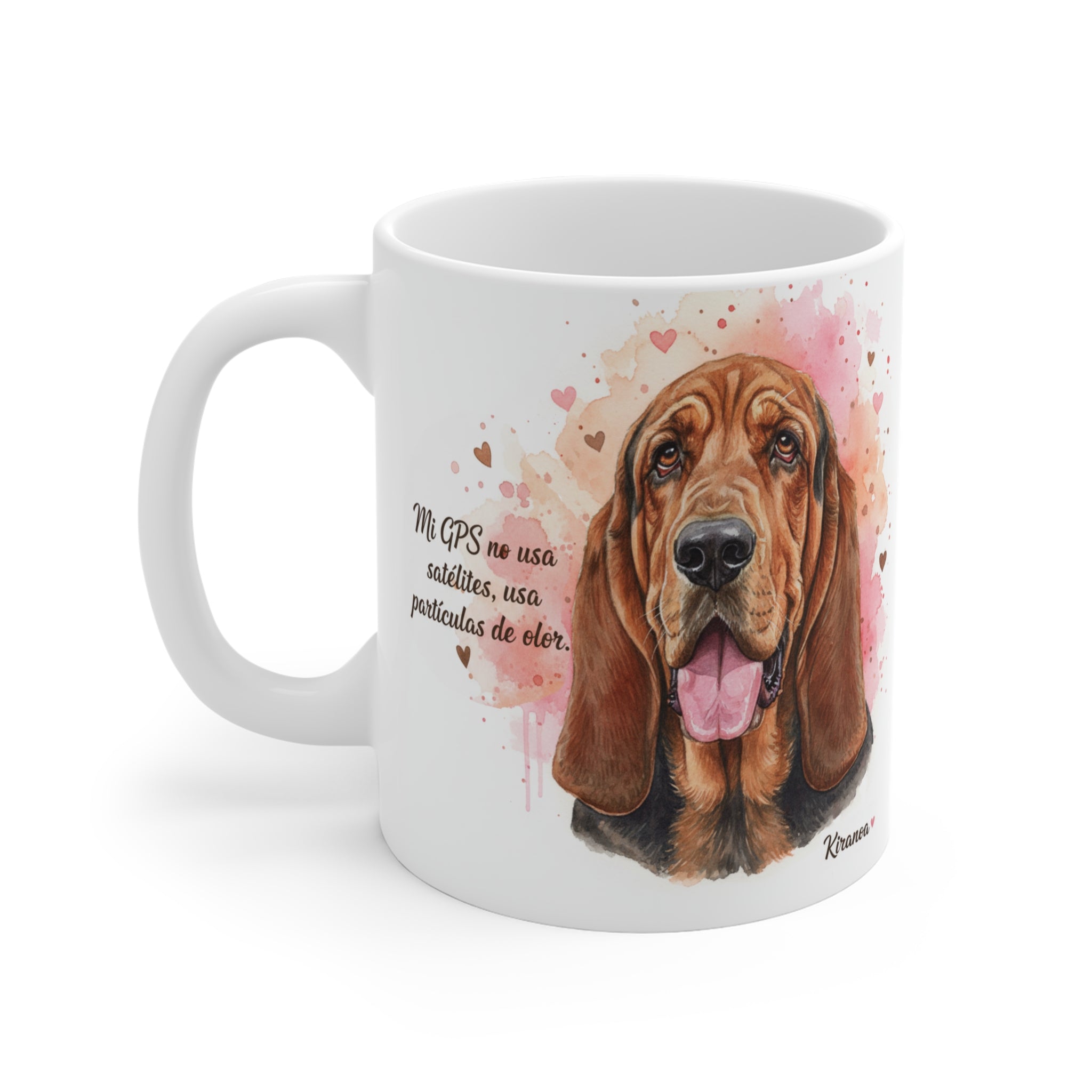 Taza Bloodhound | Mi GPS no usa satélites usa partículas de olor