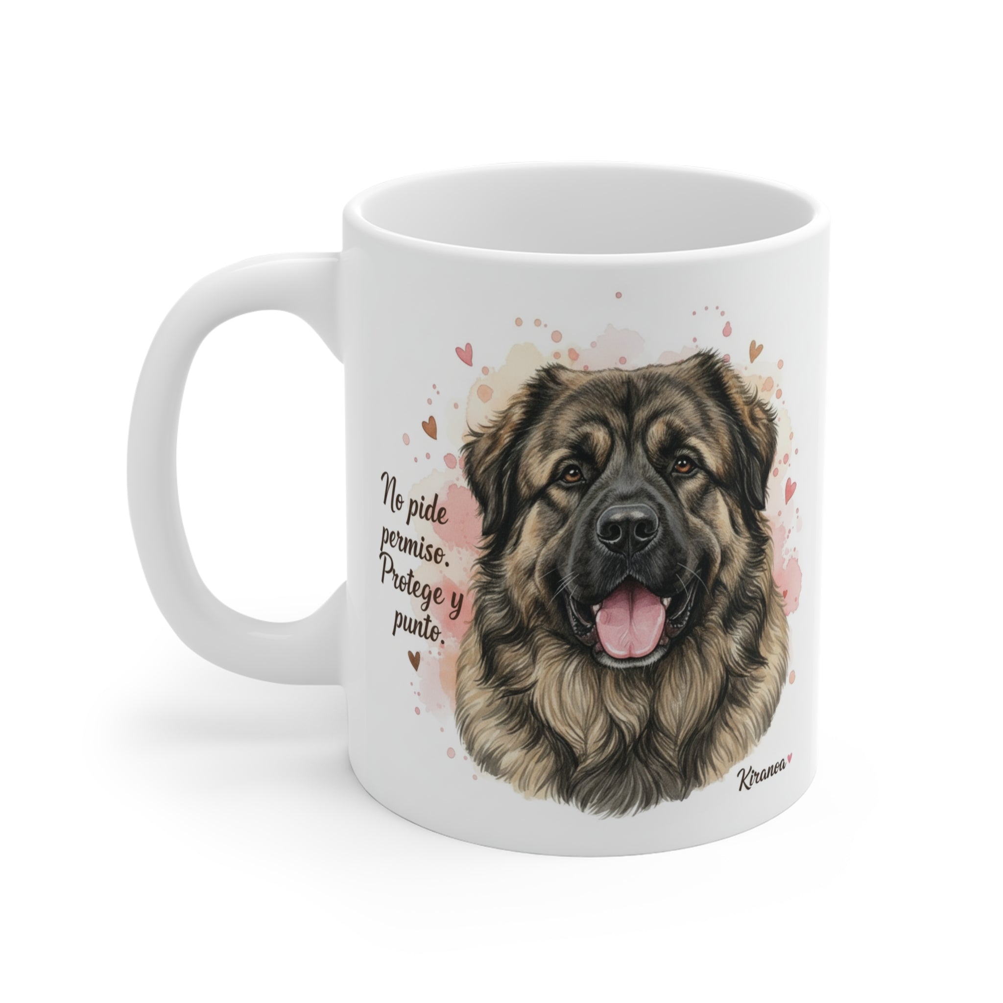Taza Pastor Caucásico | No pide permiso protege y punto