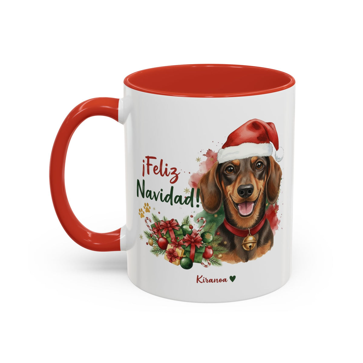 Taza Navideña Teckel Chocolate | ¡Feliz Navidad!