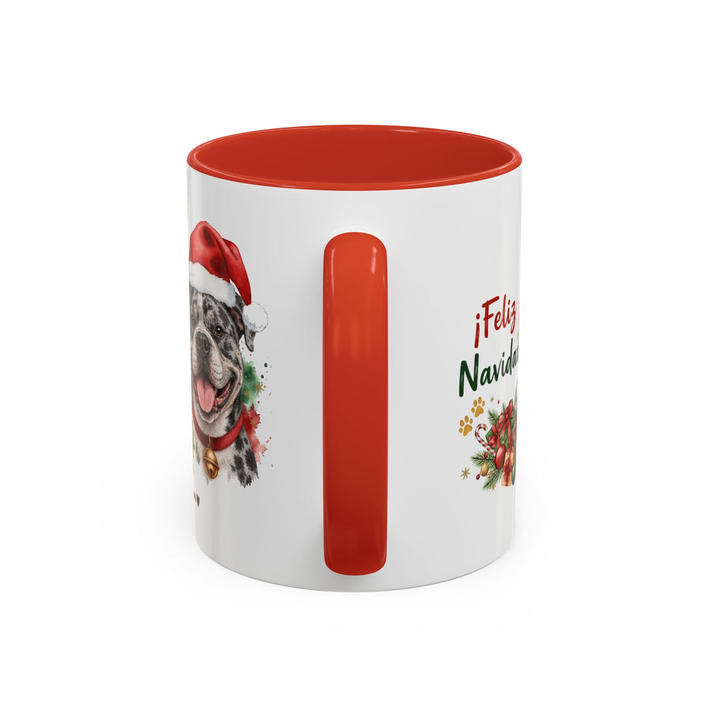 Taza Navideña American Bully Blue Merle | ¡Feliz Navidad!