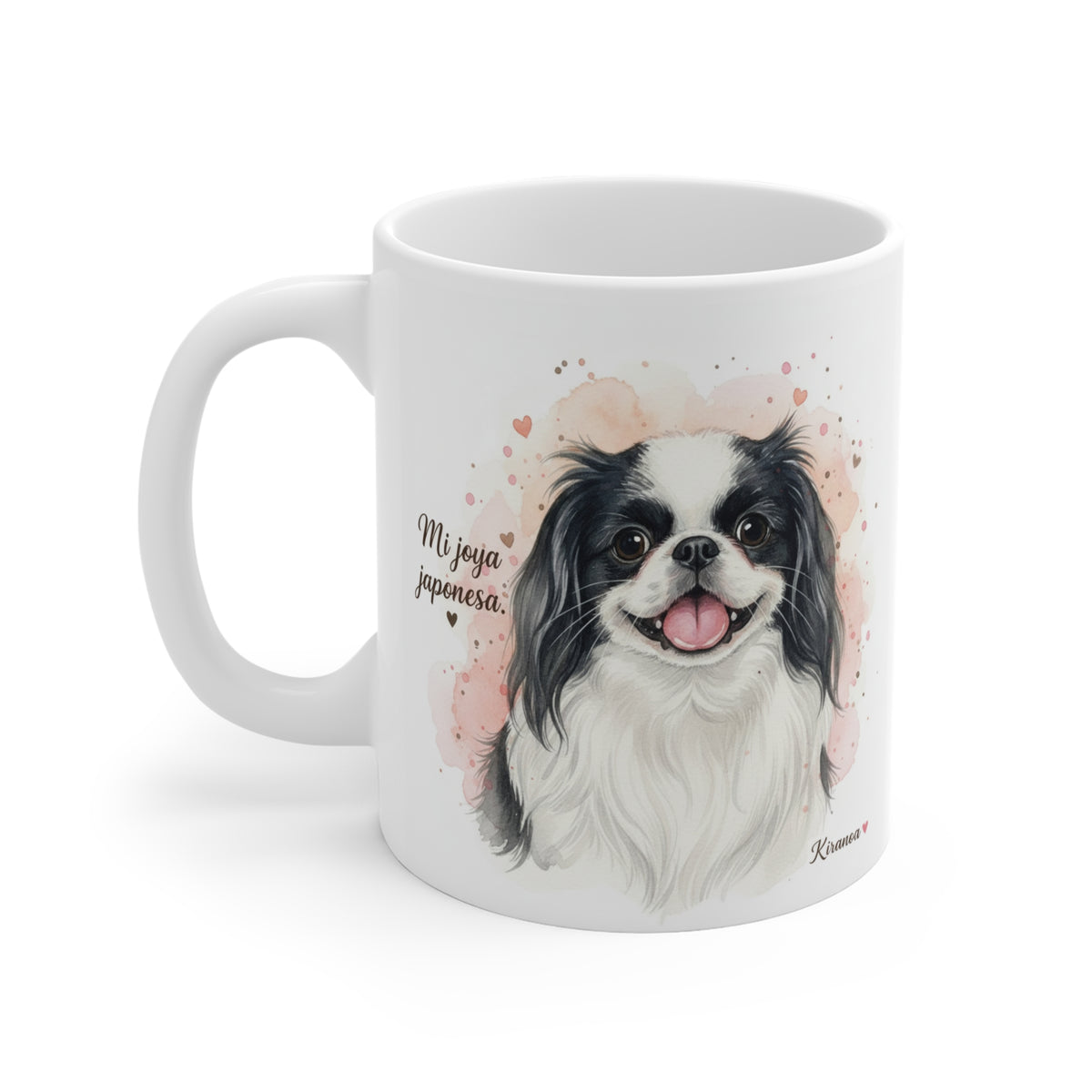 Taza cerámica Chin Japonés con diseño impreso en ambas caras – vista trasera