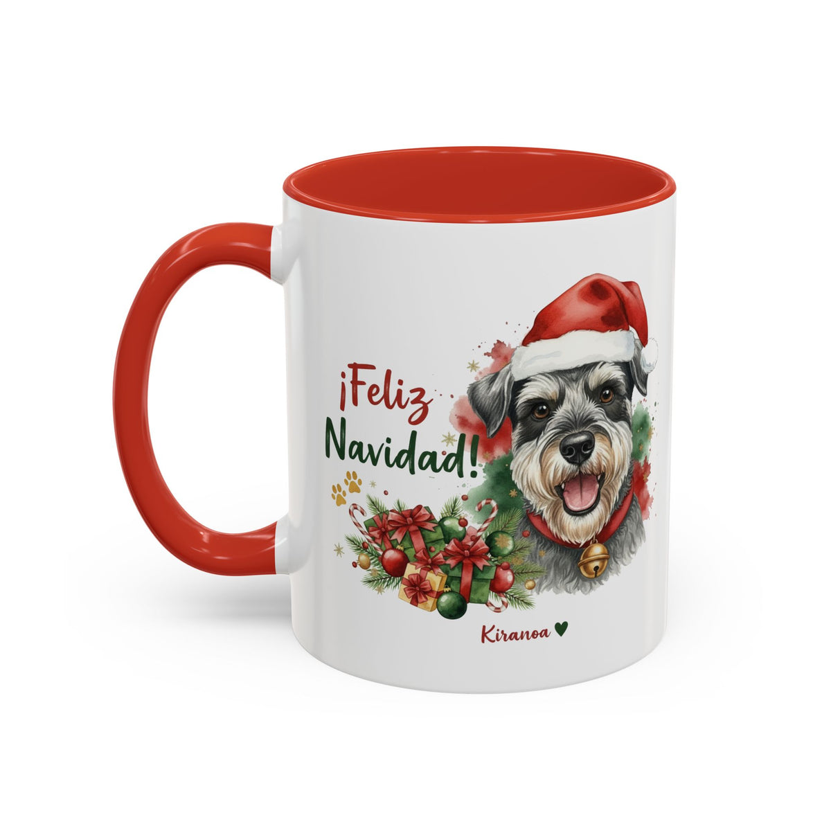 Taza Navideña Schnauzer Estándar | ¡Feliz Navidad!