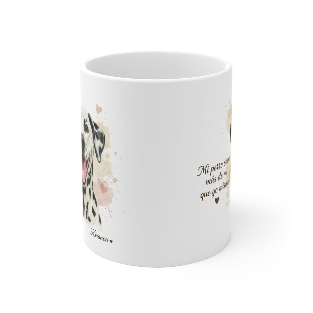 Taza cerámica Dálmata 325 ml – vista lateral