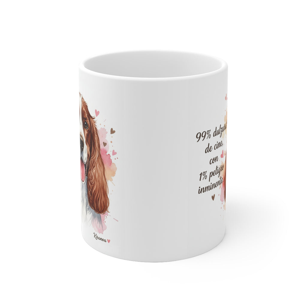 Taza cerámica Cocker Spaniel Americano 325 ml – vista lateral