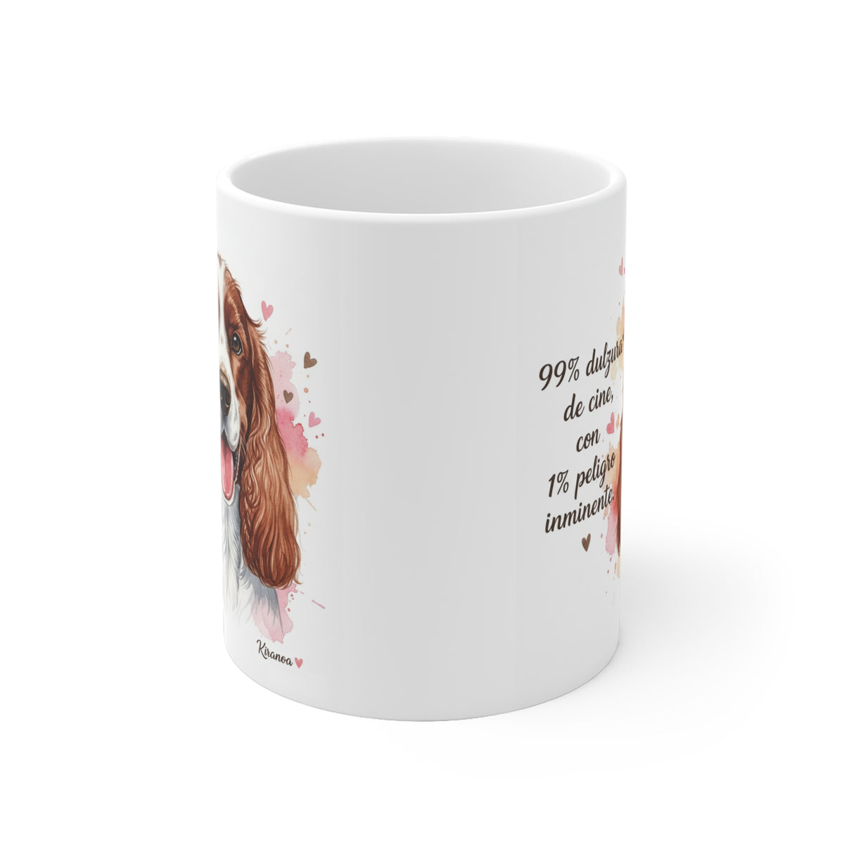 Taza cerámica Cocker Spaniel Americano 325 ml – vista lateral