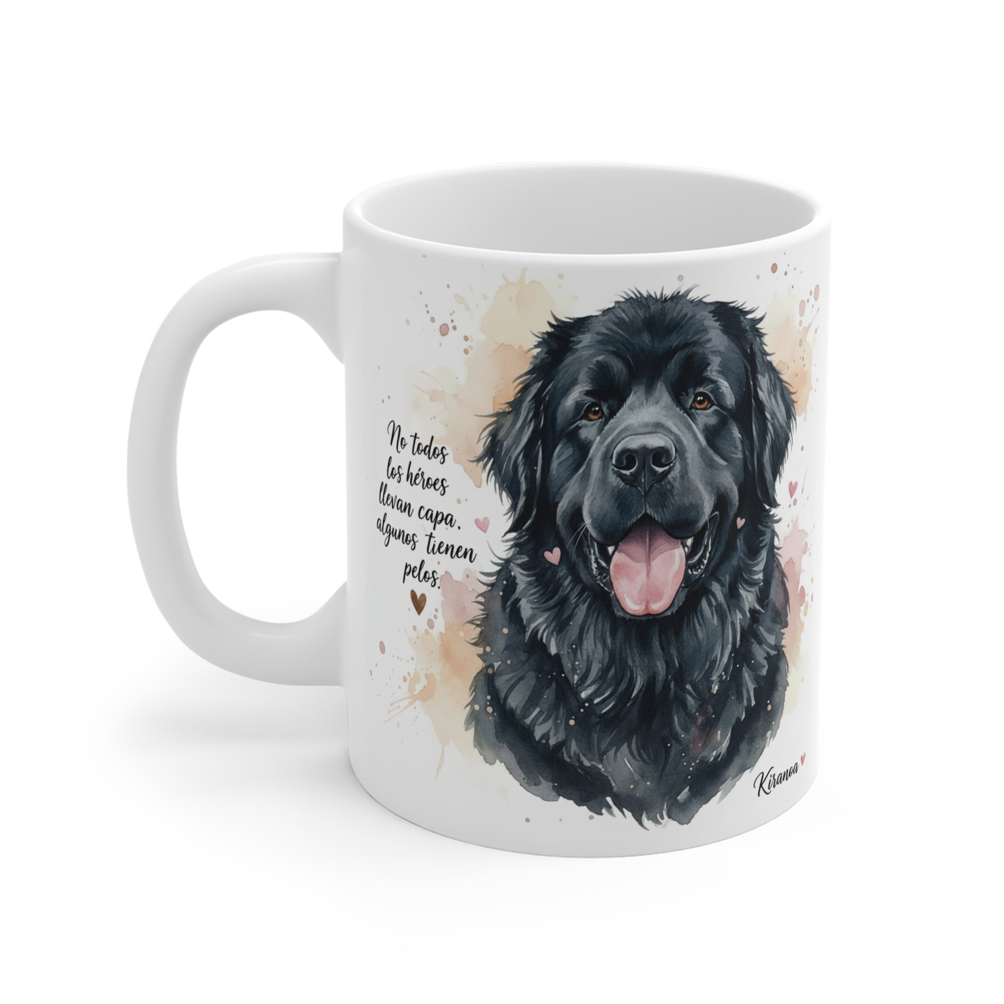 Taza cerámica Terranova con diseño impreso en ambas caras – vista trasera