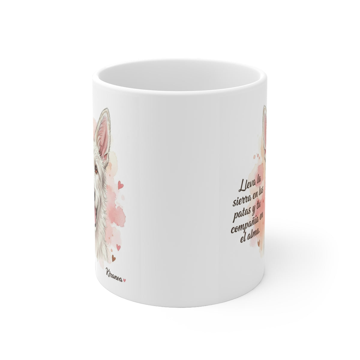 Taza cerámica Podenco Campanero 325 ml – vista lateral