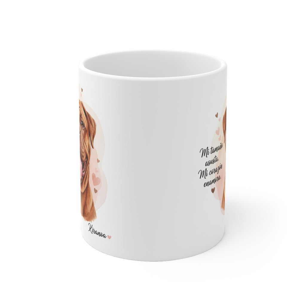 Taza cerámica Dogo de Burdeos 325 ml – vista lateral