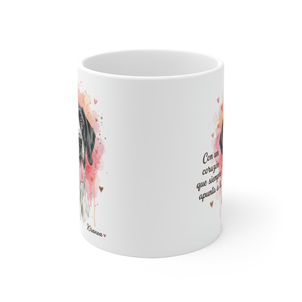 Taza cerámica Pointer Inglés 325 ml – vista lateral